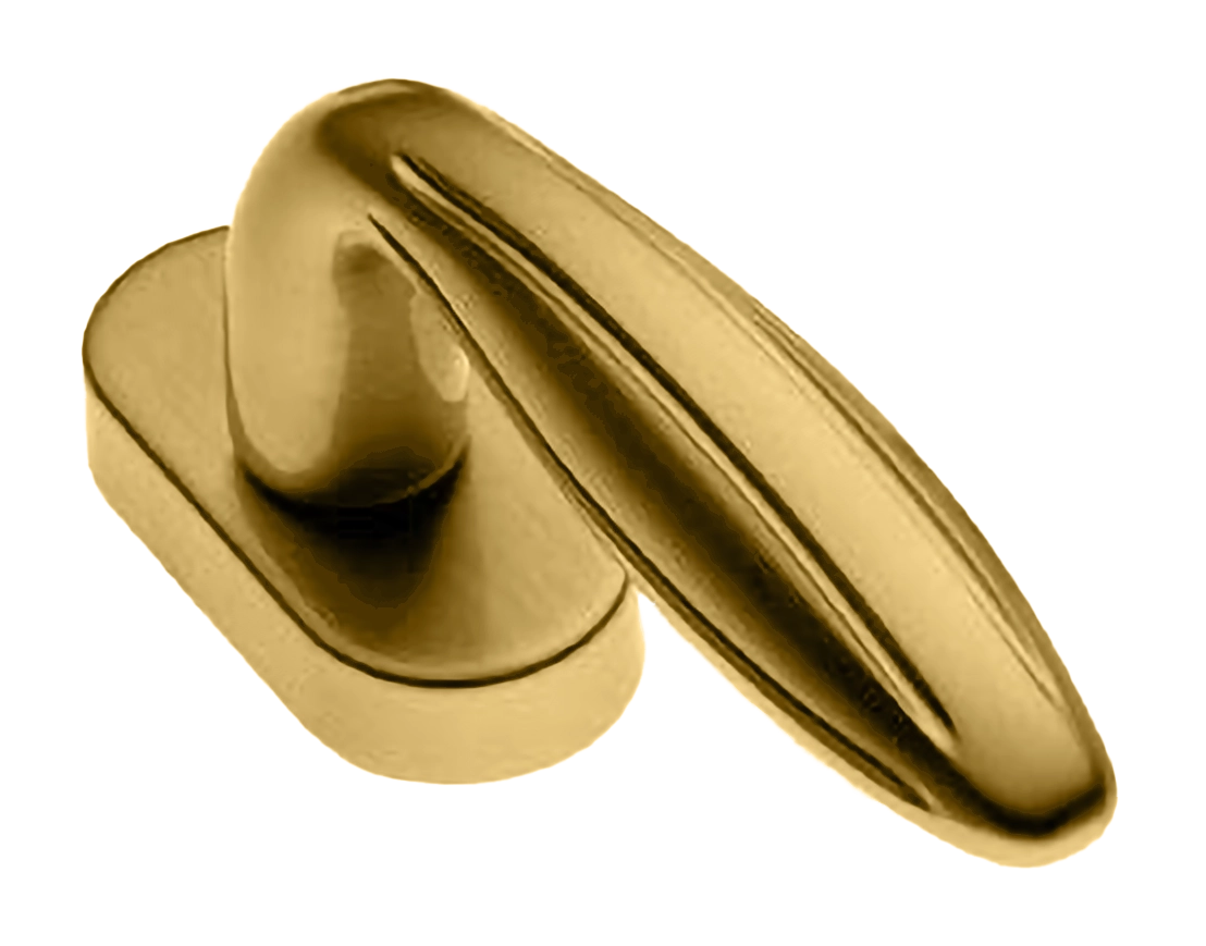 Ручка оконная BUD W1 OSA, цвет - матовое золото фото 1 Ручка оконная BUD W1 OSA, цвет - матовое золото фото купить Балашиха