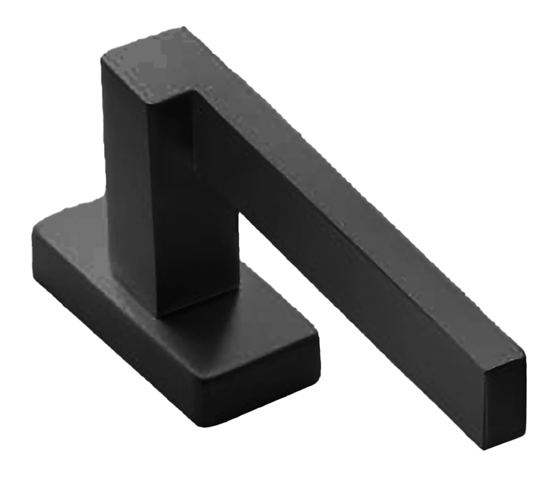 Ручка оконная STONE W1 NERO, цвет - черный фото 2 Ручка оконная STONE W1 NERO, цвет - черный фото купить в Балашихе