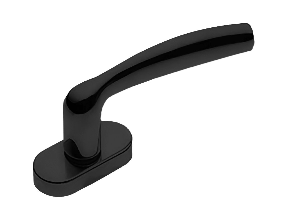 Ручка оконная VENERA W1 NERO, цвет - черный фото 1 Ручка оконная VENERA W1 NERO, цвет - черный фото купить Балашиха