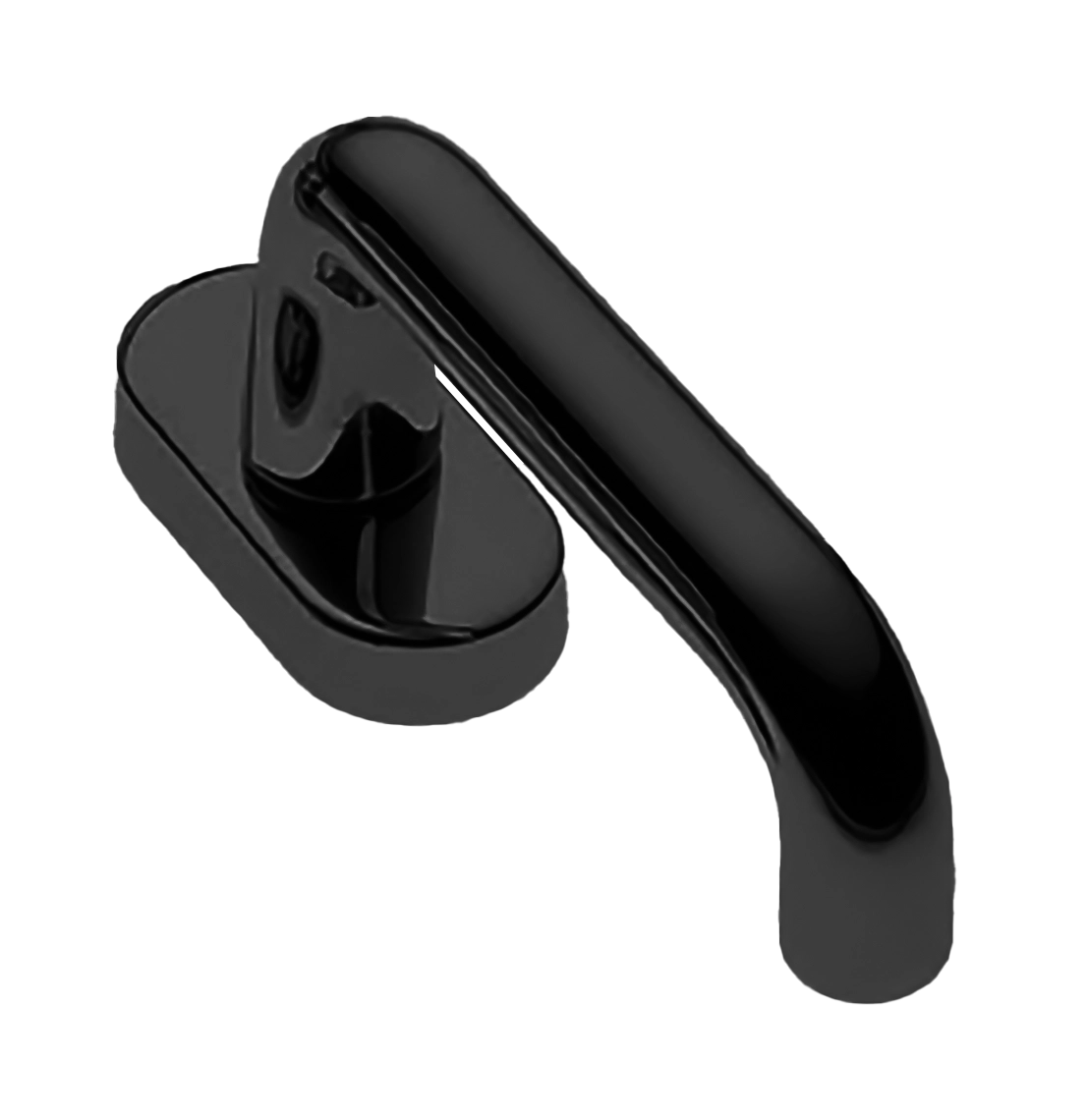 Ручка оконная IRIS W1 NERO, цвет - черный фото 1 Ручка оконная IRIS W1 NERO, цвет - черный фото купить Балашиха