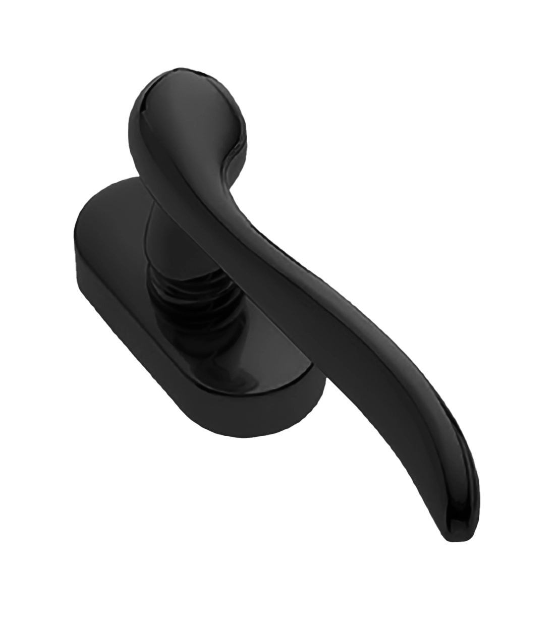 Ручка оконная TOSCANA W1 NERO, цвет - черный фото 1 Ручка оконная TOSCANA W1 NERO, цвет - черный фото купить Балашиха