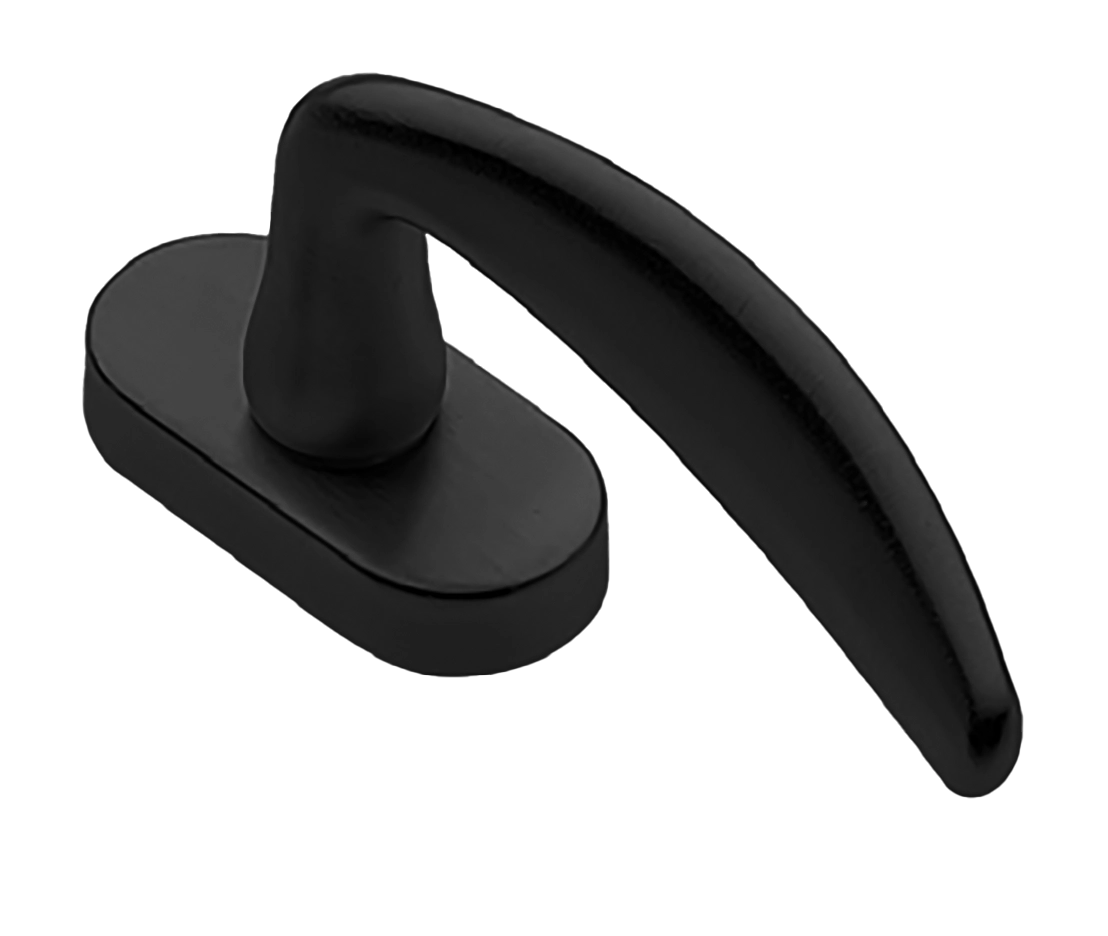 Ручка оконная MOGADOR W1 NERO, цвет - черный фото 1 Ручка оконная MOGADOR W1 NERO, цвет - черный фото купить Балашиха