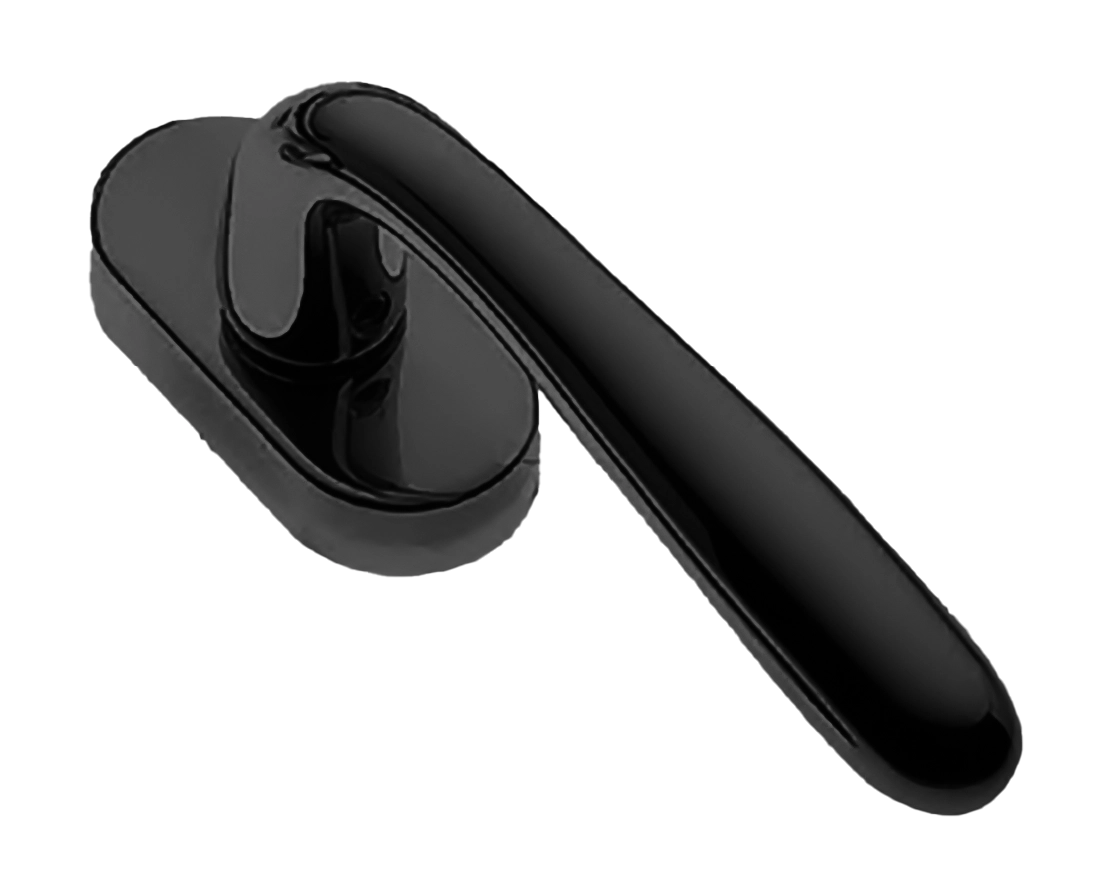 Ручка оконная RUBINO W1 NERO, цвет - черный фото 1 Ручка оконная RUBINO W1 NERO, цвет - черный фото купить Балашиха