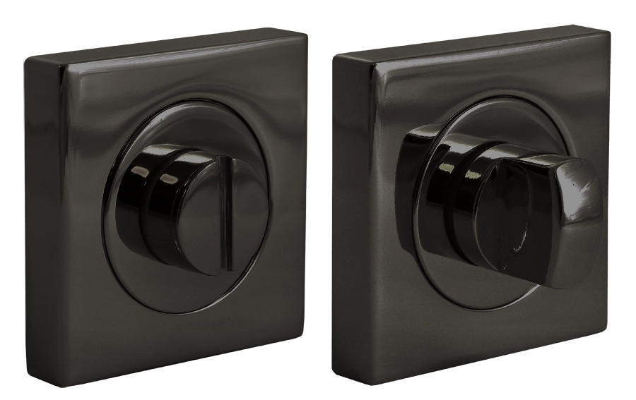 LUX-WC-S2 NIN, завертка сантехническая на квадратной розетке, цвет - черный никель фото купить Балашиха