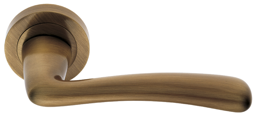 Ручка дверная COCKATOO R2 BGO раздельная на круглой розетке, цвет - матовая бронза фото купить в Балашихе