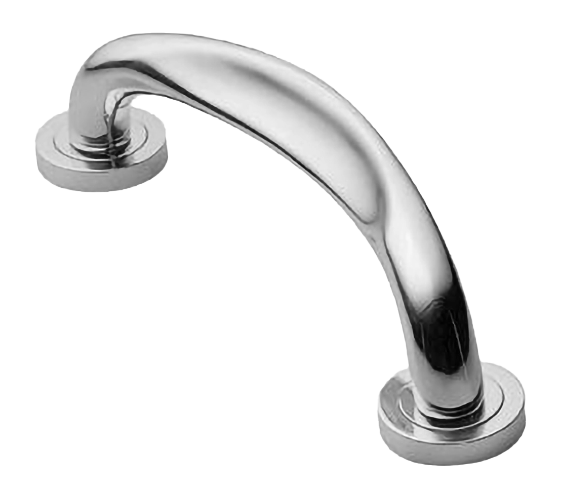 Ручка-скоба дверная RAFT PH CRO на круглой розетке, цвет хром, латунь фото купить в Балашихе