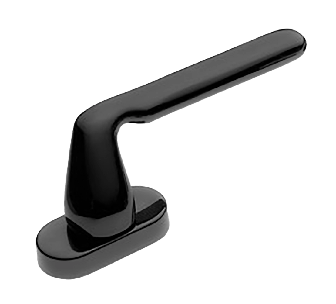 Ручка оконная NIRVANA W1 NERO на прямоугольной розетке, цвет черный, латунь фото купить в Балашихе