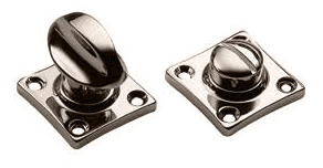 Завертка сантехническая LUX-WC-RIVA NIK на квадратной розетке цвет никель, ЦАМ фото купить в Балашихе