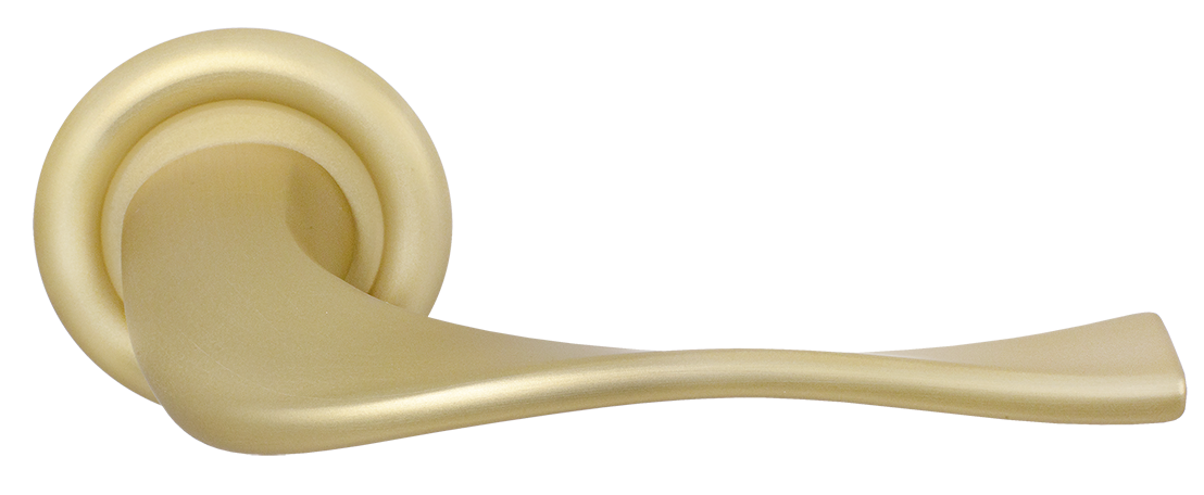 Ручка дверная SKYSCRAPER R7 AH на круглой розетке, цвет Осенний мёд/Autumn Honey фото купить Балашиха