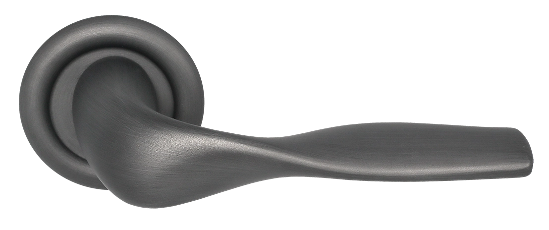 Ручка дверная LVB R7 SST на круглой розетке, цвет Летняя гроза/Summer Storm фото купить Балашиха