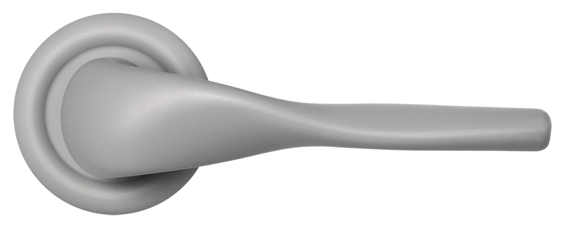 Ручка дверная LVB R7 SMI на круглой розетке, цвет Весенняя дымка/Spring Mist фото купить в Балашихе