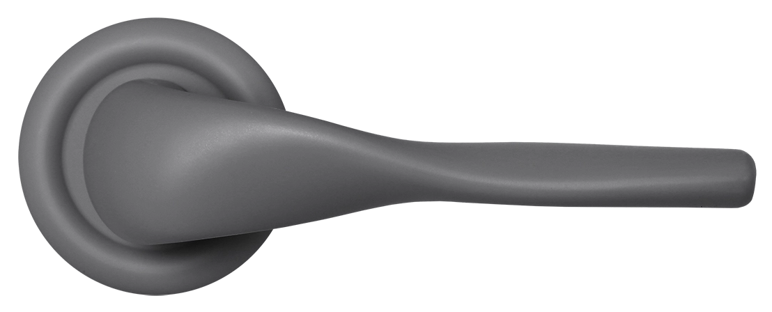 Ручка дверная LVB R7 SSW на круглой розетке, цвет Стокгольмский снегопад/Stockholm Snowfall фото купить в Балашихе