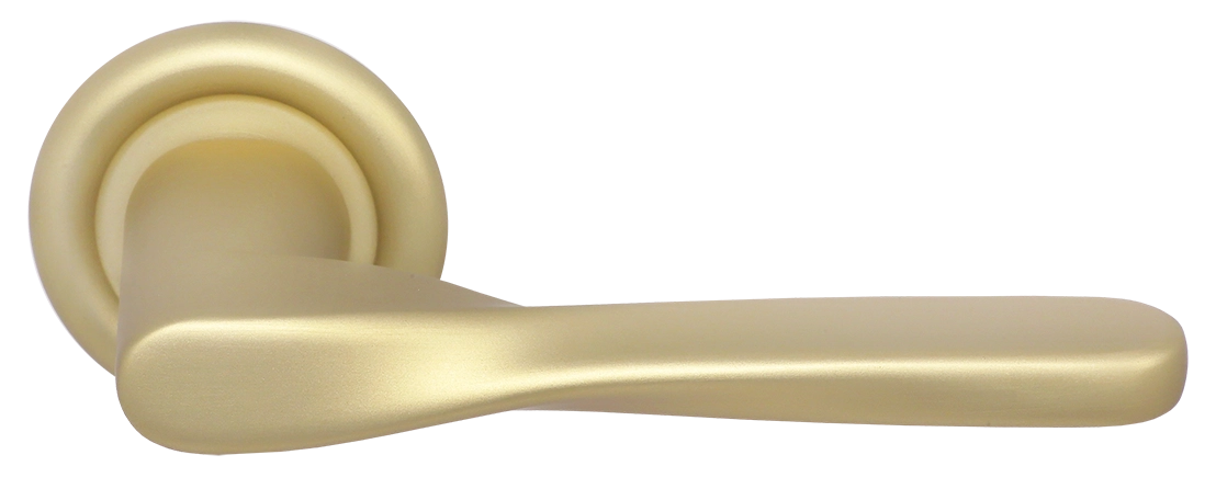 Ручка дверная THE OLYMPICS R7 AH на круглой розетке, цвет Осенний мёд/Autumn Honey фото купить Балашиха