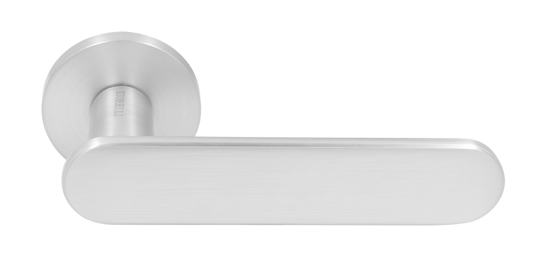 Ручка дверная MH-65-R6 SEMPIONE SC на круглой розетке, цвет матовый хром фото купить Балашиха