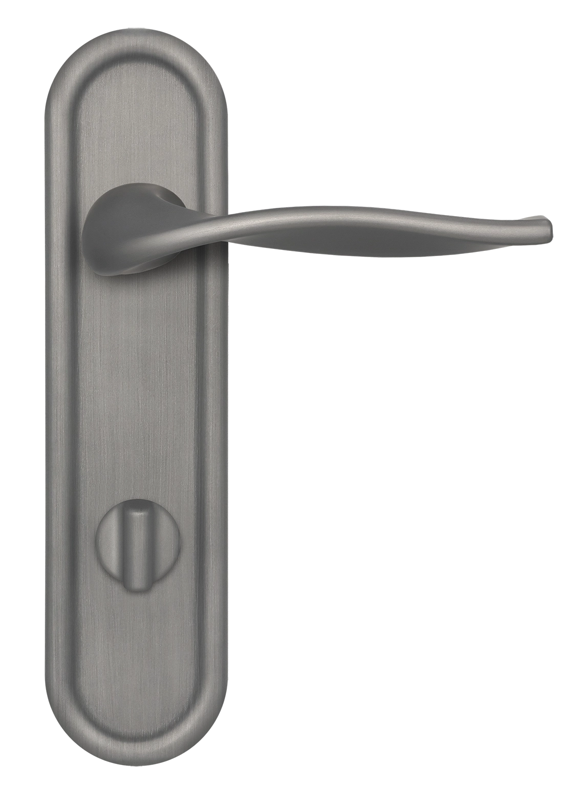 Ручка дверная SKYSCRAPER PLR WC WF на планке под сантехническую завертку, цвет Зимняя стужа/Winter Frost фото купить в Балашихе