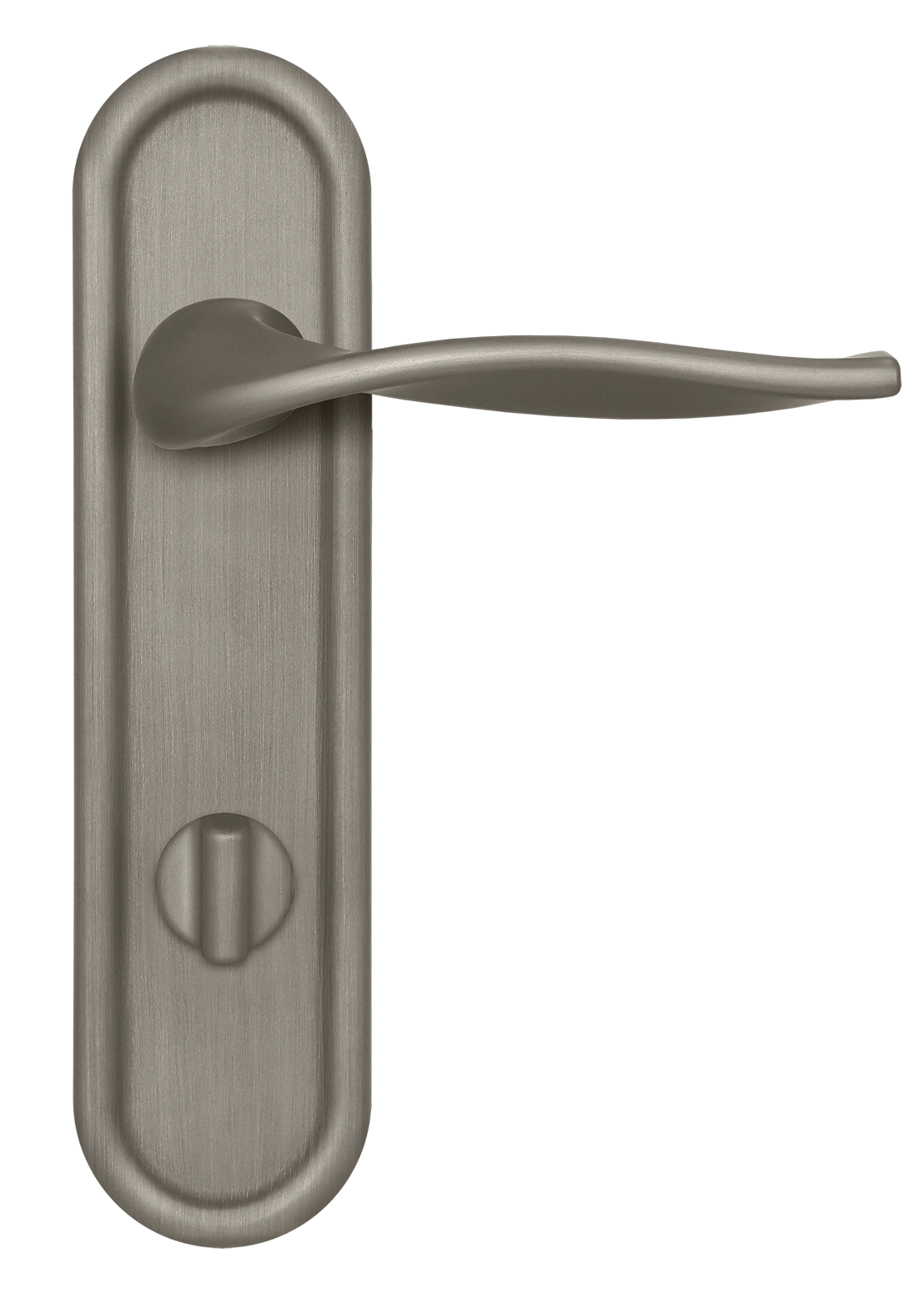 Ручка дверная SKYSCRAPER PLR WC SMI на планке под сантехническую завертку, цвет Весенняя дымка/Spring Mist фото купить в Балашихе