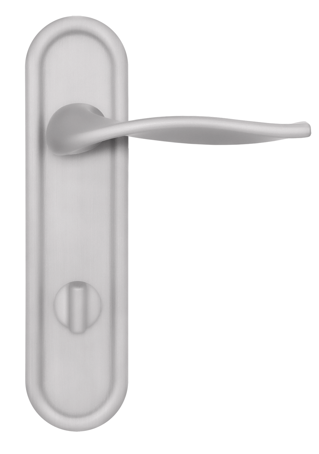 Ручка дверная SKYSCRAPER PLR WC SSW на планке под сантехническую завертку, цвет Стокгольмский снегопад/Stockholm Snowfall фото купить в Балашихе