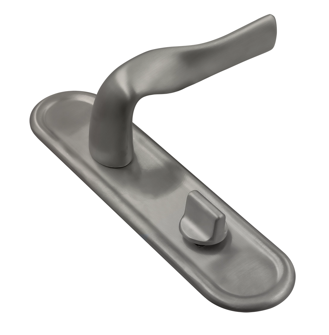 Ручка дверная LVB PLR WC WF на планке под сантехническую завертку, цвет Зимняя стужа/Winter Frost фото купить Балашиха