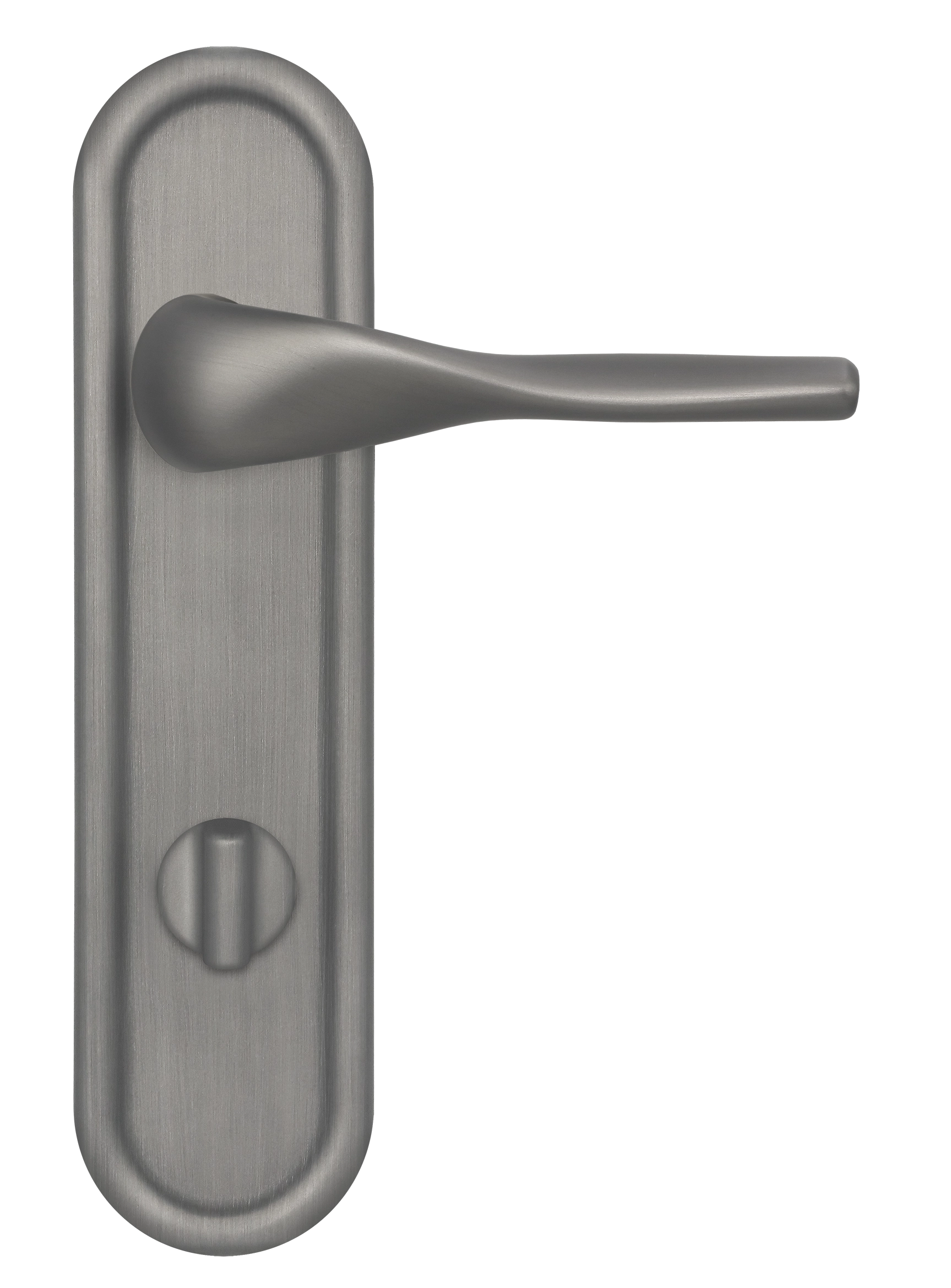 Ручка дверная LVB PLR WC WF на планке под сантехническую завертку, цвет Зимняя стужа/Winter Frost фото купить в Балашихе