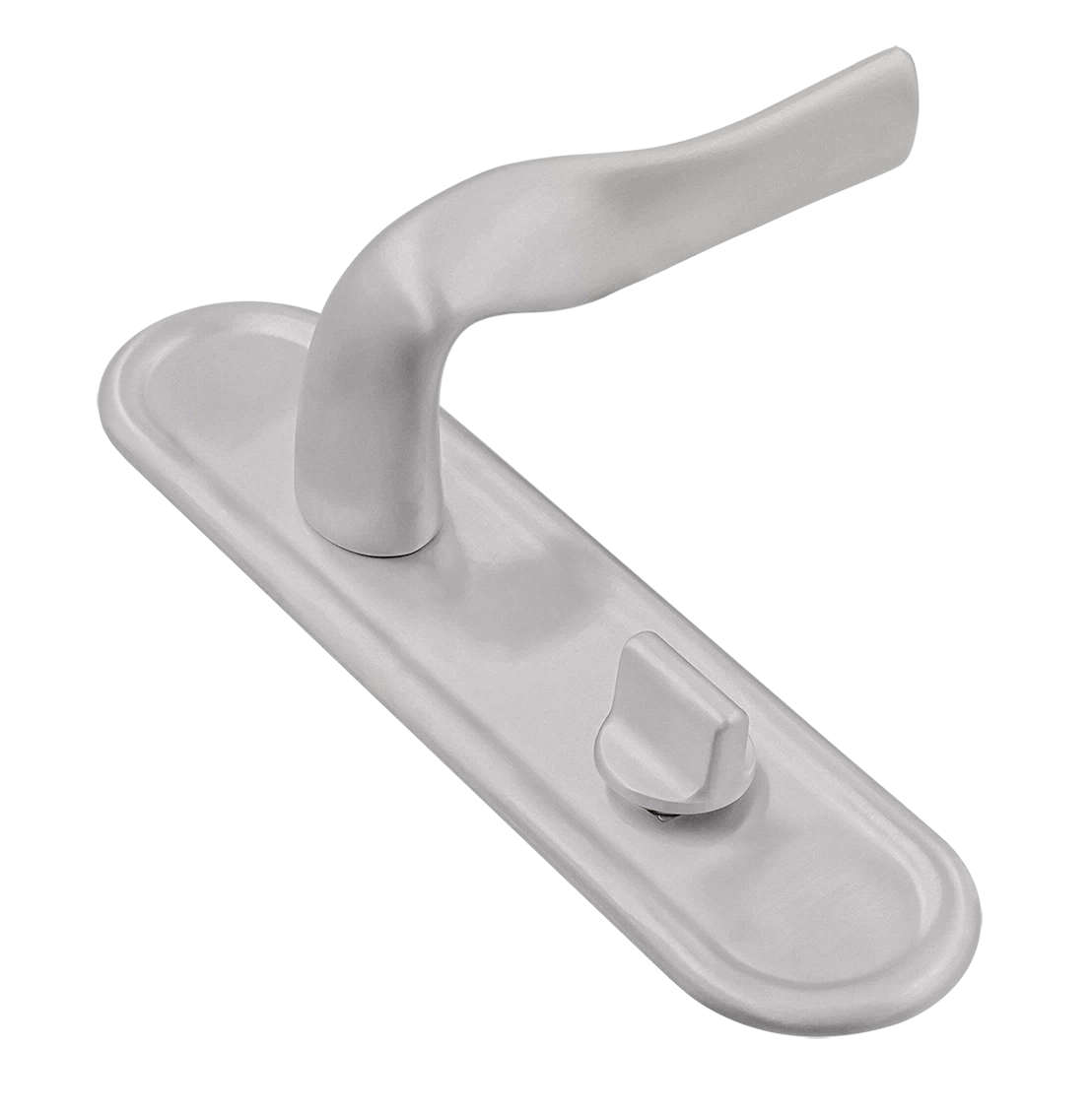 Ручка дверная LVB PLR WC SSW на планке под сантехническую завертку, цвет Стокгольмский снегопад/Stockholm Snowfall фото купить Балашиха