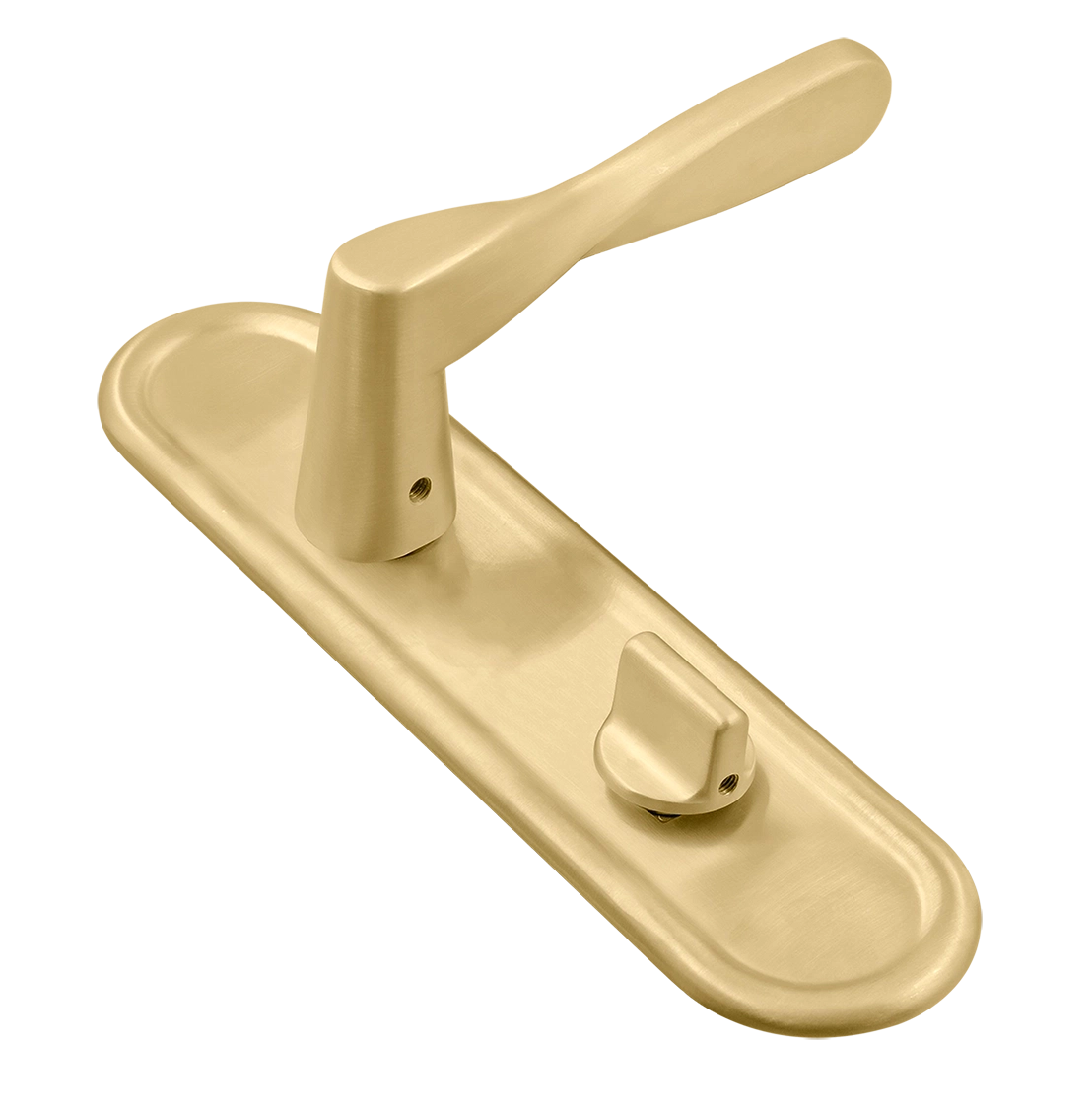 Ручка дверная THE OLYMPICS PLR WC AH на планке под сантехническую завертку, цвет Осенний мёд/Autumn Honey фото купить Балашиха
