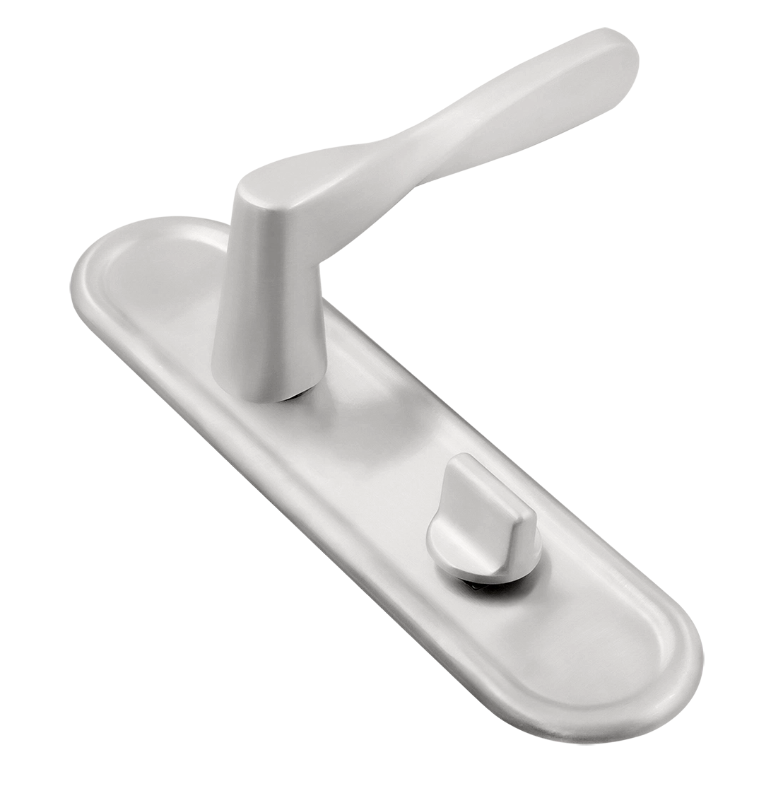 Ручка дверная THE OLYMPICS PLR WC SSW на планке под сантехническую завертку