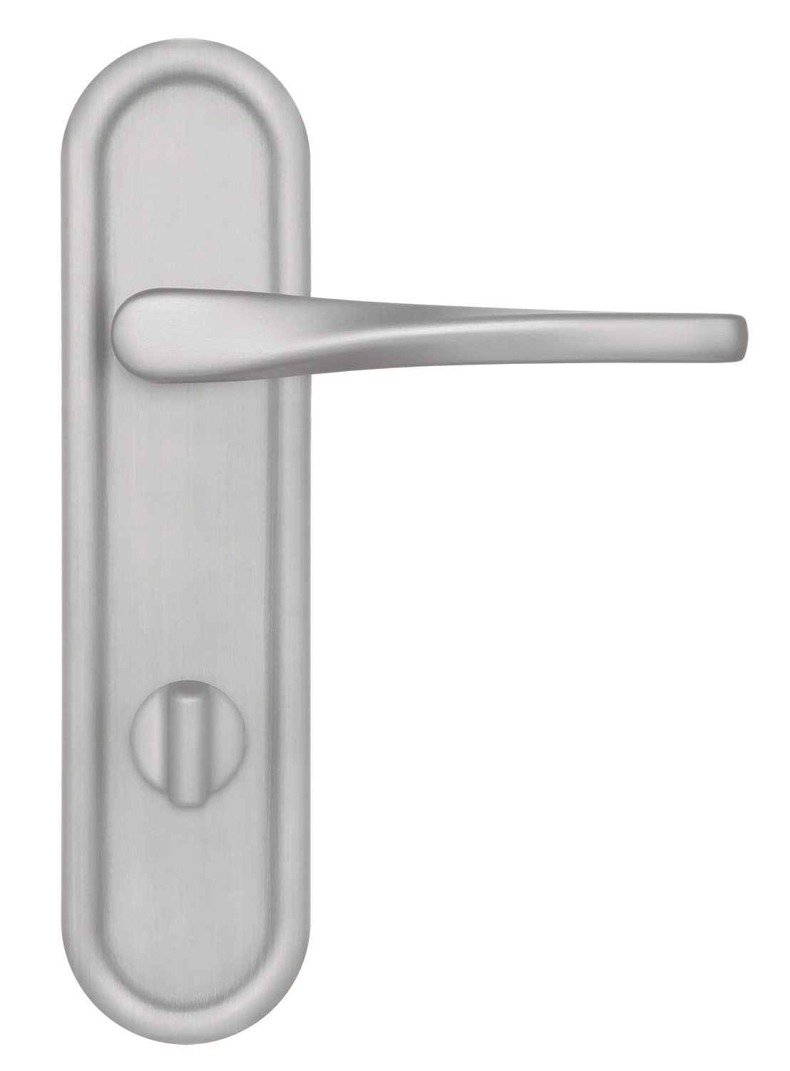 Ручка дверная THE OLYMPICS PLR WC SSW на планке под сантехническую завертку, цвет Стокгольмский снегопад/Stockholm Snowfall фото купить в Балашихе