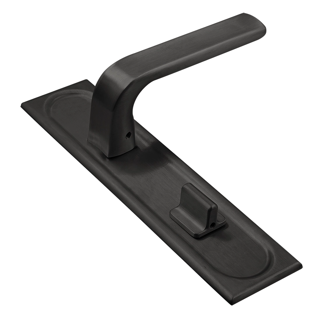 Ручка дверная THE BUS STATION PLS WC SST на планке под сантехническую завертку, цвет Летняя гроза/Summer Storm фото купить Балашиха