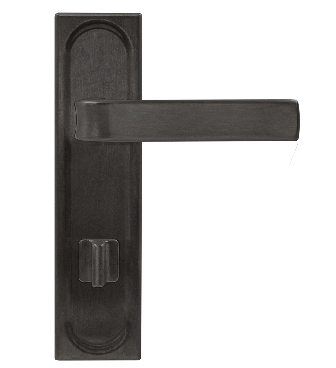 Ручка дверная THE BUS STATION PLS WC SST на планке под сантехническую завертку, цвет Летняя гроза/Summer Storm фото купить в Балашихе