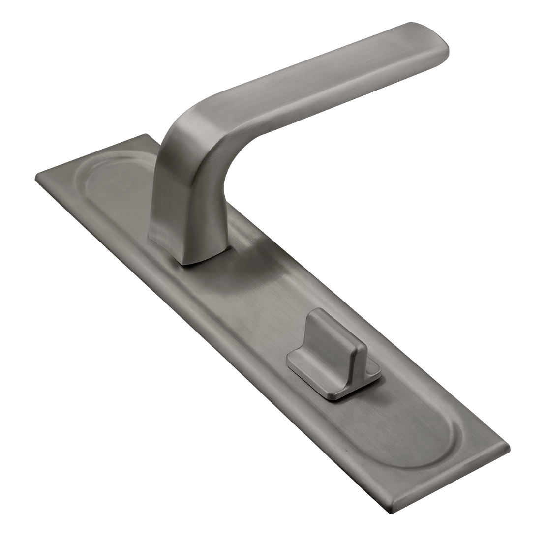 Ручка дверная THE BUS STATION PLS WC WF на планке под сантехническую завертку, цвет Зимняя стужа/Winter Frost фото купить Балашиха