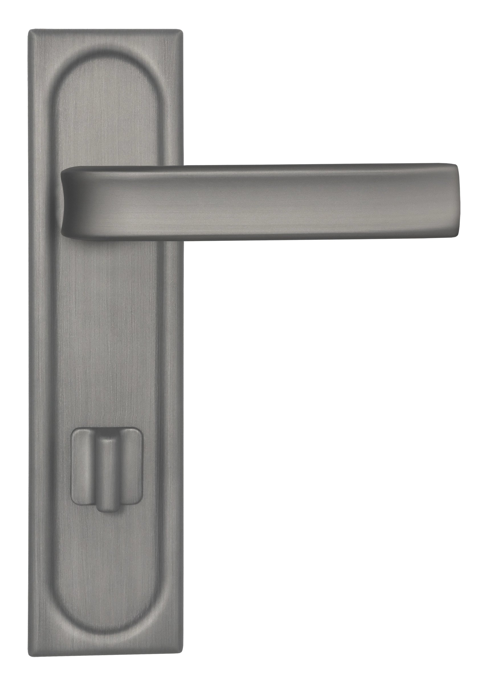 Ручка дверная THE BUS STATION PLS WC WF на планке под сантехническую завертку, цвет Зимняя стужа/Winter Frost фото купить в Балашихе