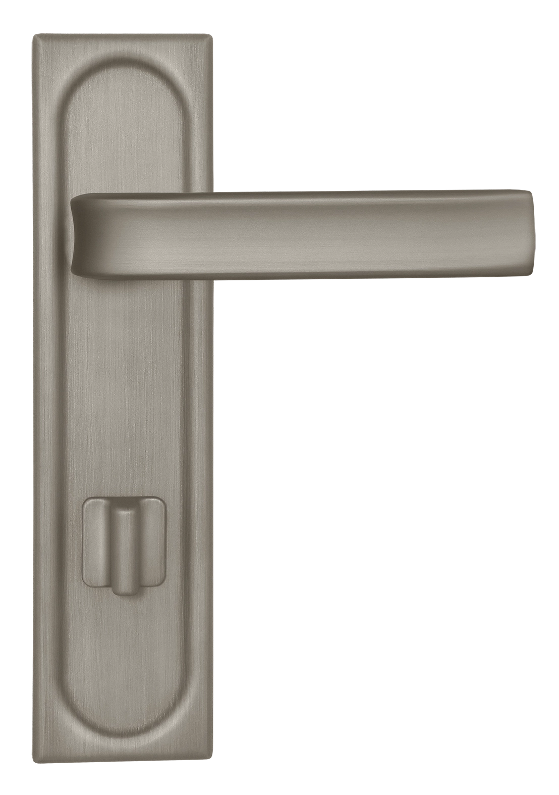 Ручка дверная THE BUS STATION PLS WC SMI на планке под сантехническую завертку, цвет Весенняя дымка/Spring Mist фото купить в Балашихе