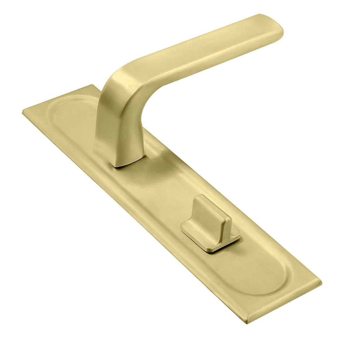 Ручка дверная THE BUS STATION PLS WC AH на планке под сантехническую завертку, цвет Осенний мёд/Autumn Honey фото купить Балашиха