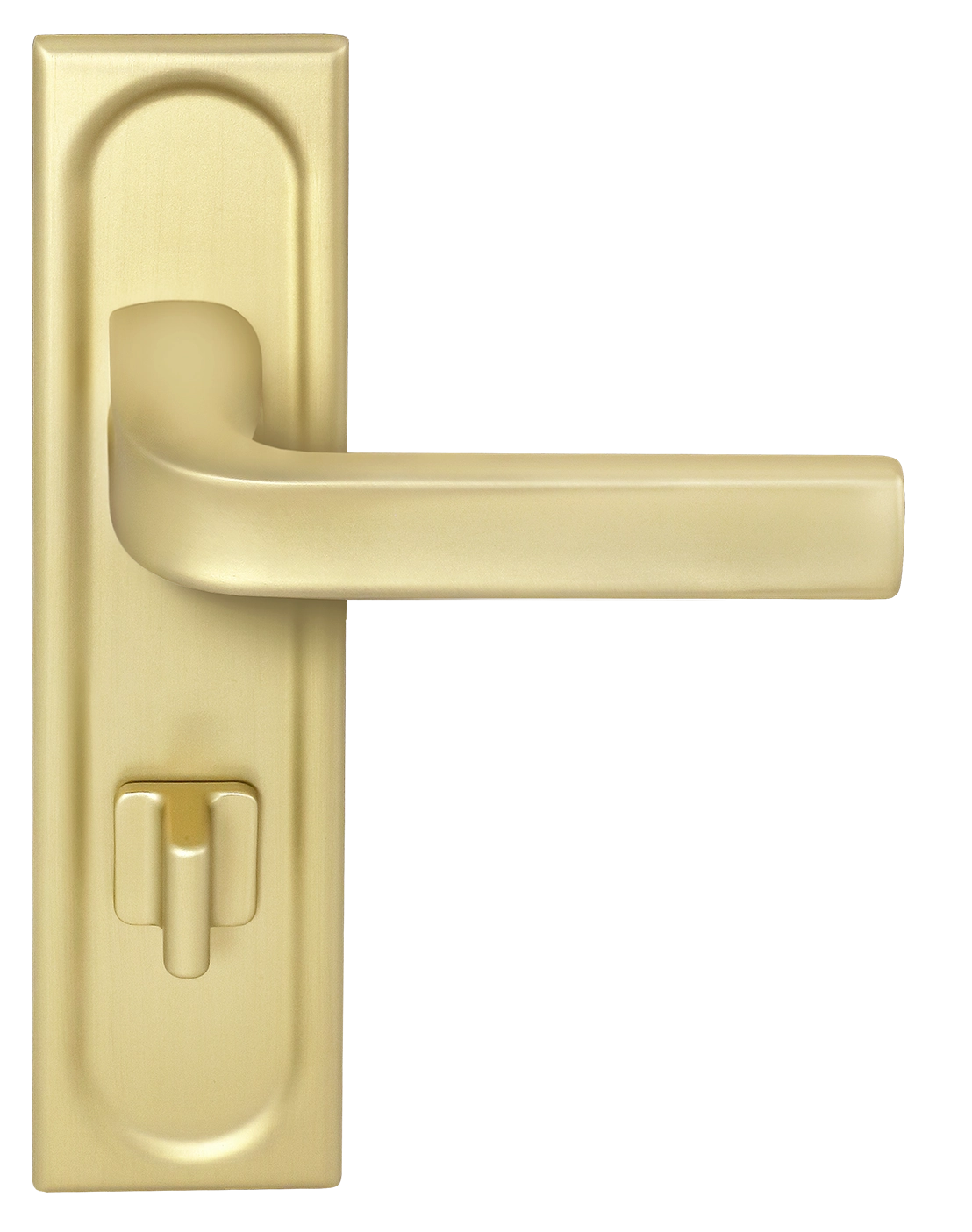 Ручка дверная THE BUS STATION PLS WC AH на планке под сантехническую завертку, цвет Осенний мёд/Autumn Honey фото фурнитура Балашиха