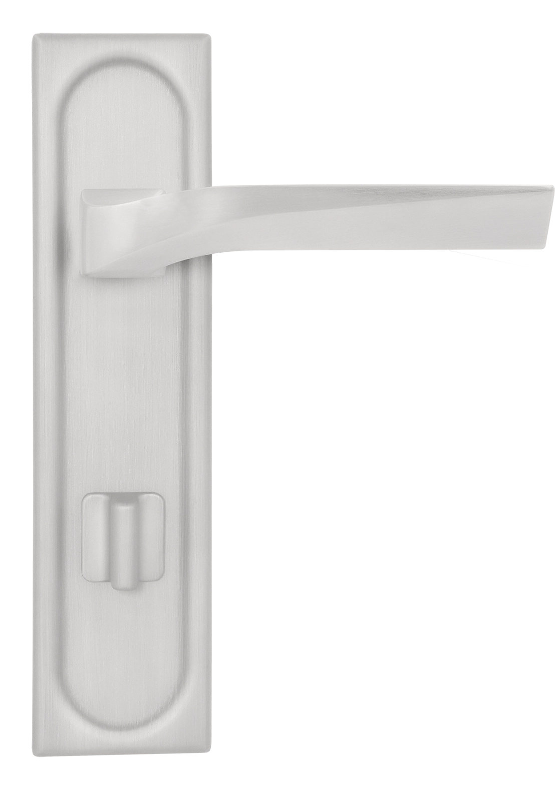 Ручка дверная WD CONCERT HALL PLS WC SSW на планке под сантехническую завертку, цвет Стокгольмский снегопад/Stockholm Snowfall фото купить в Балашихе