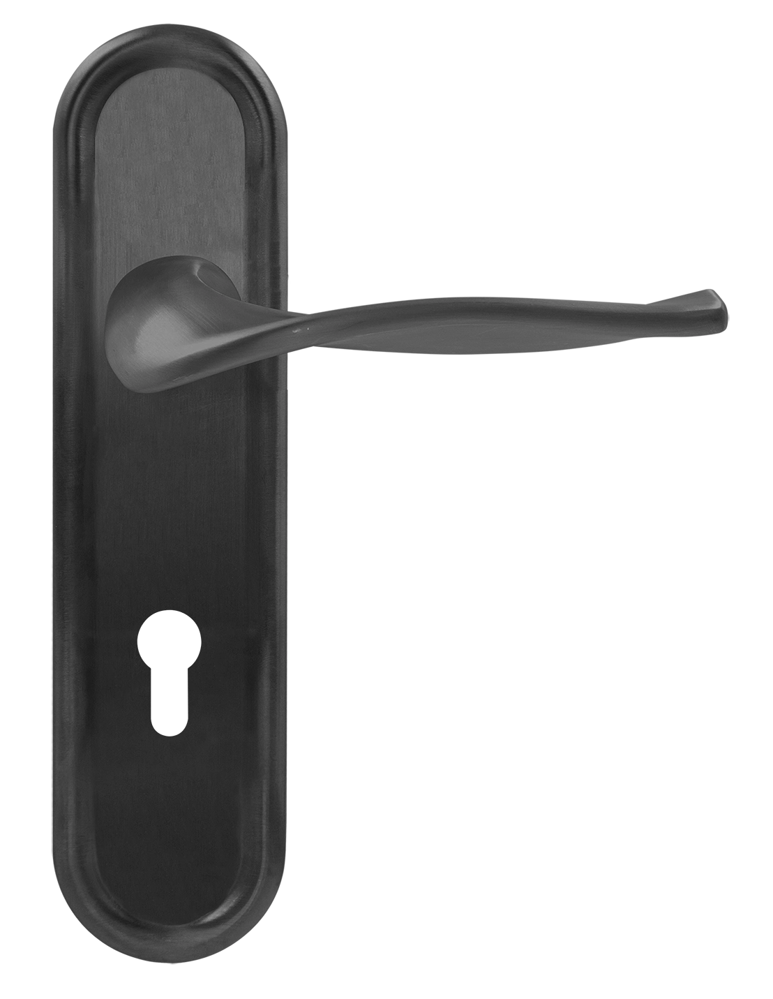 Ручка дверная SKYSCRAPER PLR KH SST на планке под ключевой цилиндр, цвет Летняя гроза/Summer Storm фото купить Балашиха