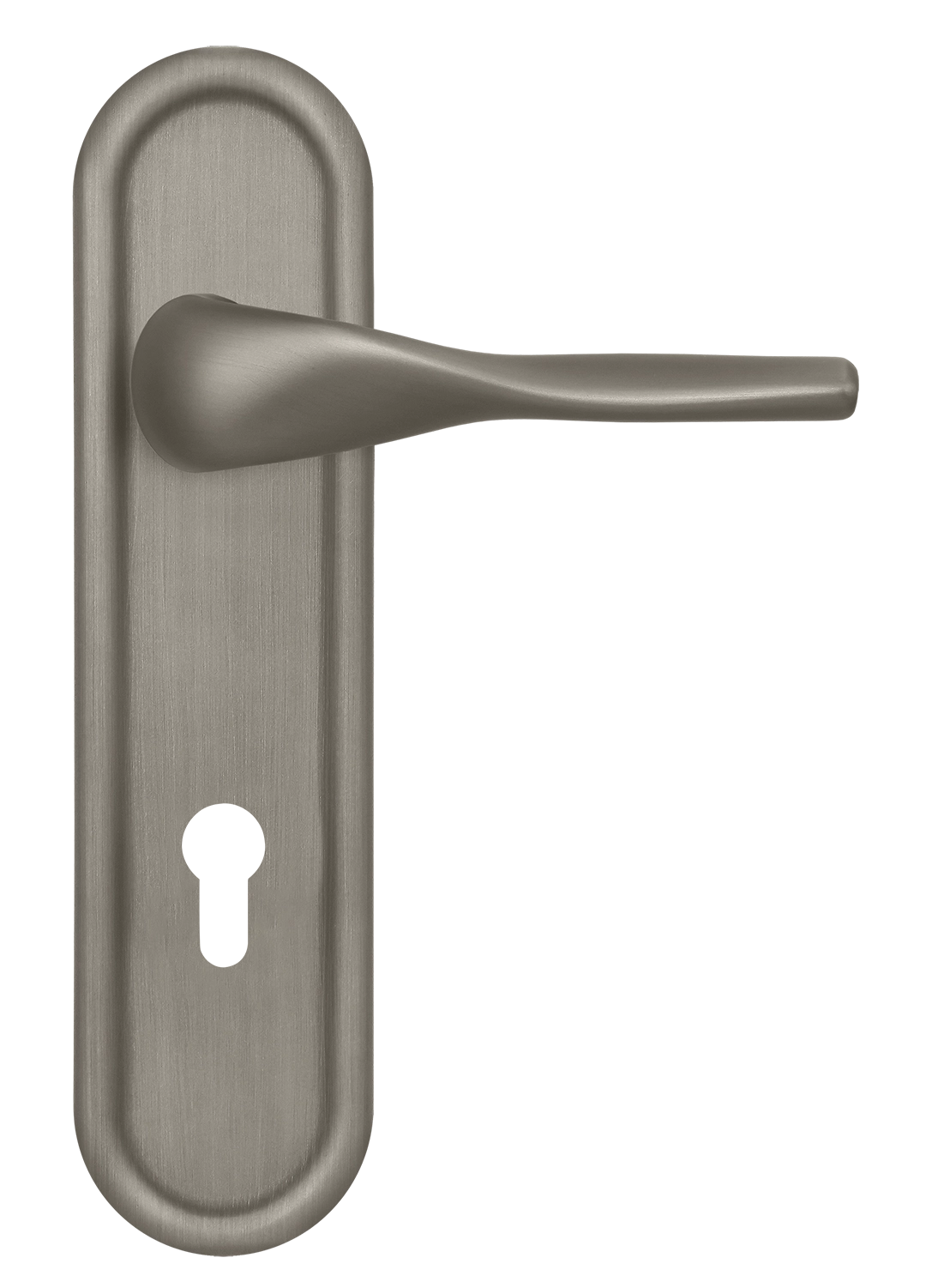 Ручка дверная LVB PLR KH SMI на планке под ключевой цилиндр, цвет Весенняя дымка/Spring Mist фото купить Балашиха