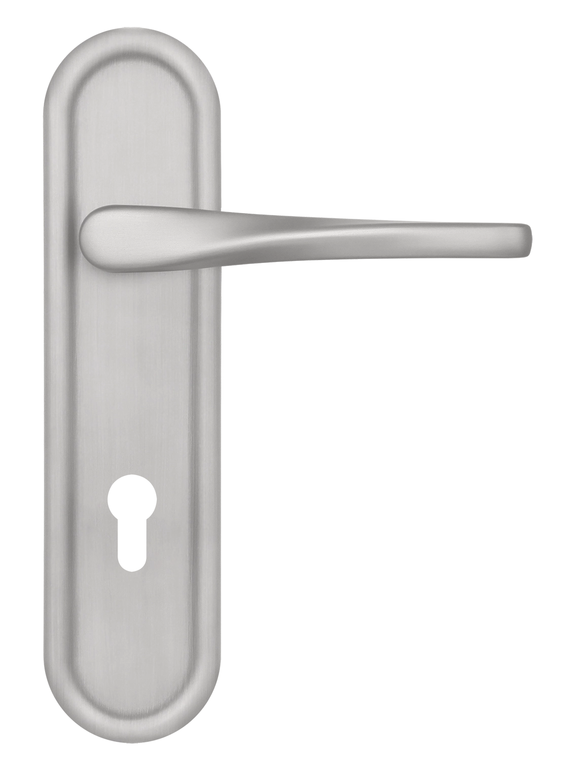 Ручка дверная THE OLYMPICS PLR KH SSW на планке под ключевой цилиндр, цвет Стокгольмский снегопад/Stockholm Snowfall фото купить Балашиха