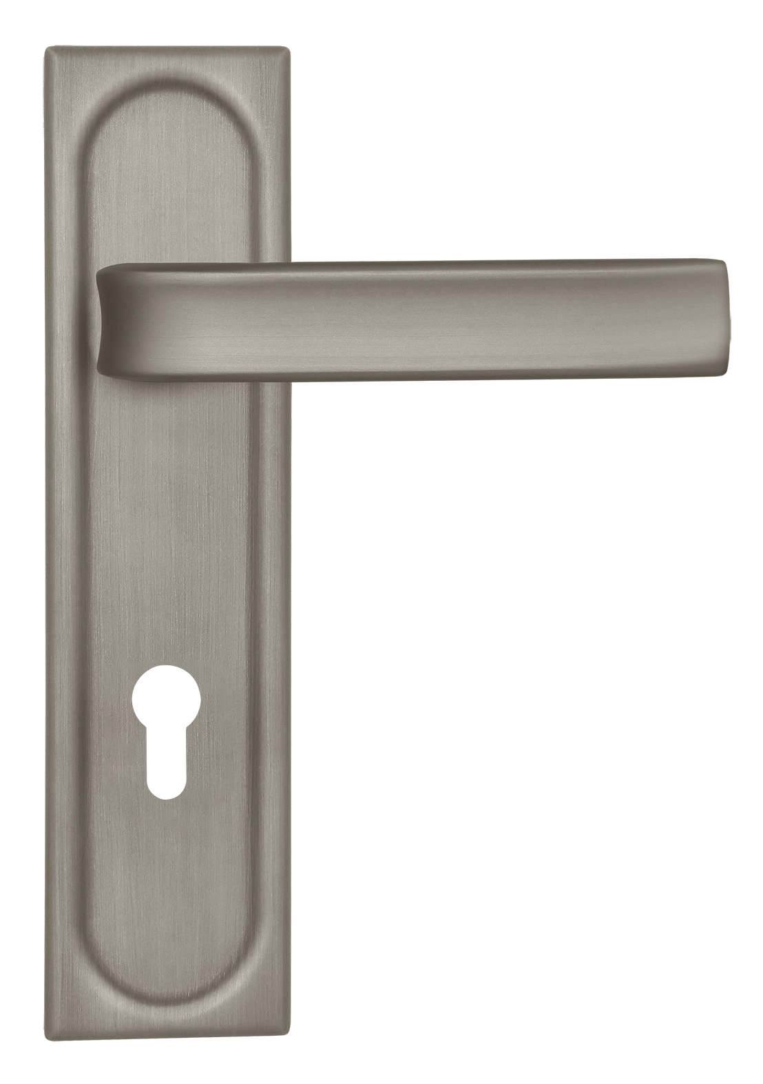 Ручка дверная THE BUS STATION PLS KH SMI на планке под ключевой цилиндр, цвет Весенняя дымка/Spring Mist фото купить Балашиха