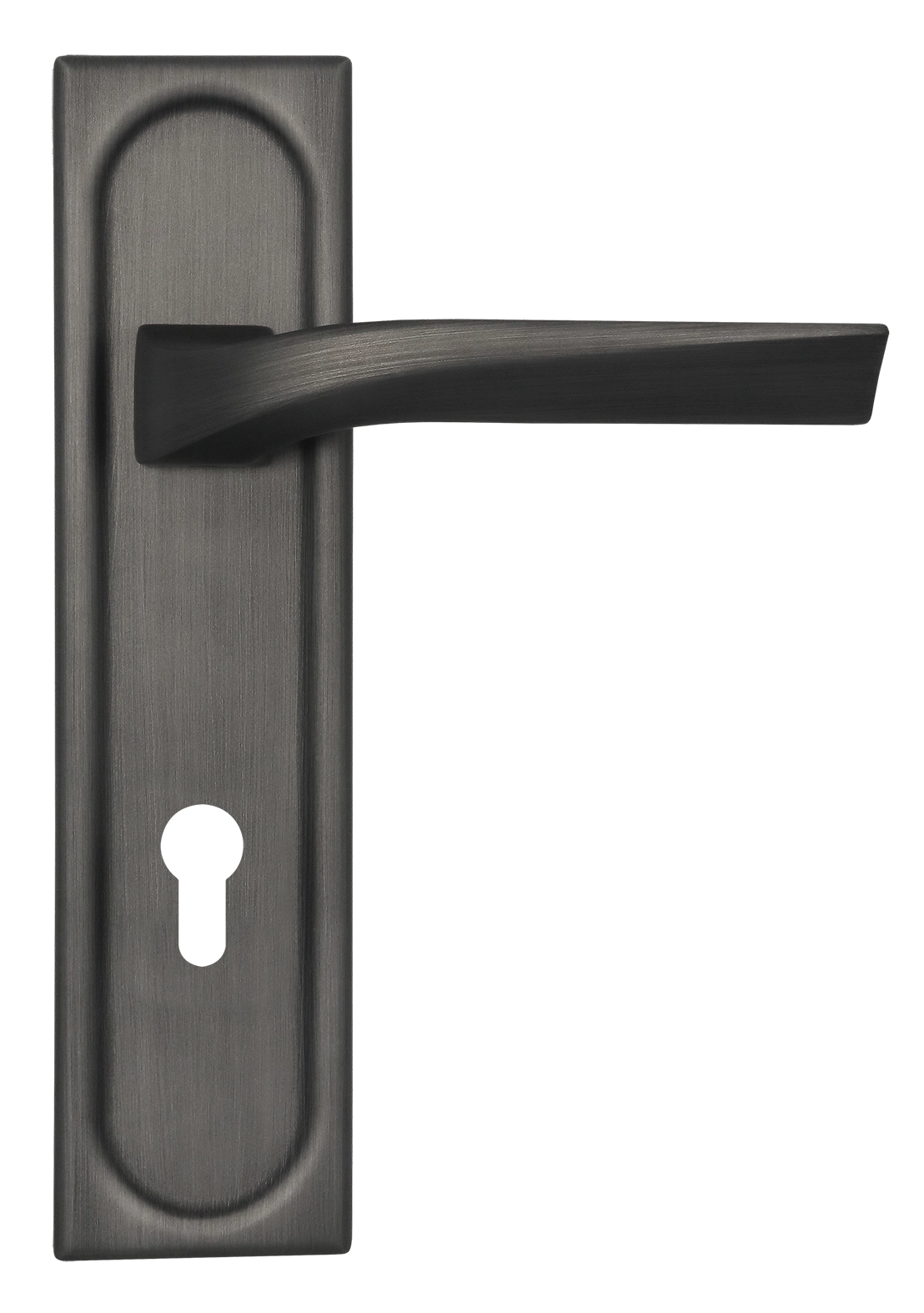 Ручка дверная WD CONCERT HALL PLS KH SST на планке под ключевой цилиндр, цвет Летняя гроза/Summer Storm фото купить Балашиха