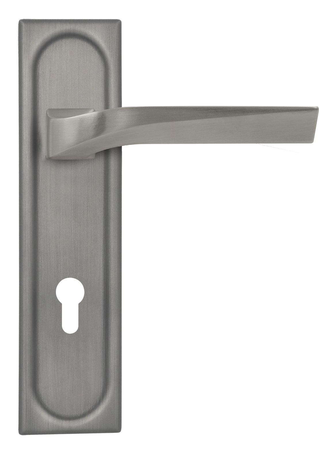 Ручка дверная WD CONCERT HALL PLS KH WF на планке под ключевой цилиндр, цвет Зимняя стужа/Winter Frost фото купить Балашиха