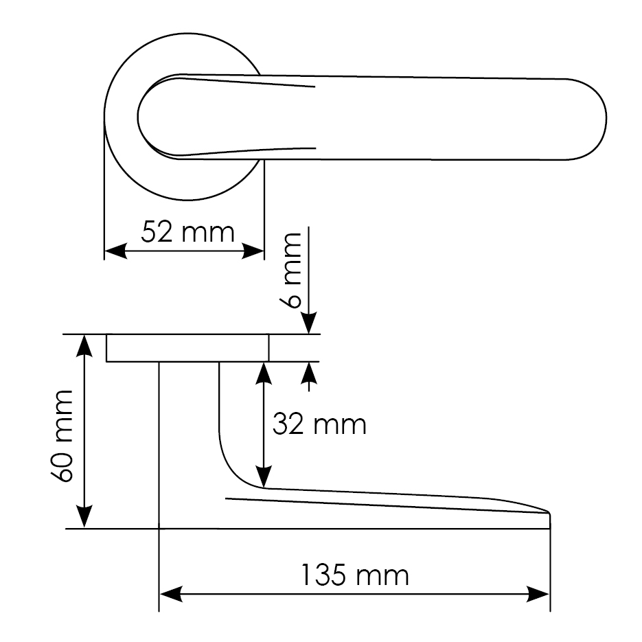 Комплект дверных ручек MH-59-R6 BL с заверткой MH-WC-R6 BL + магнитный замок M1895 BL, цвет черный фотомореллиБалашиха