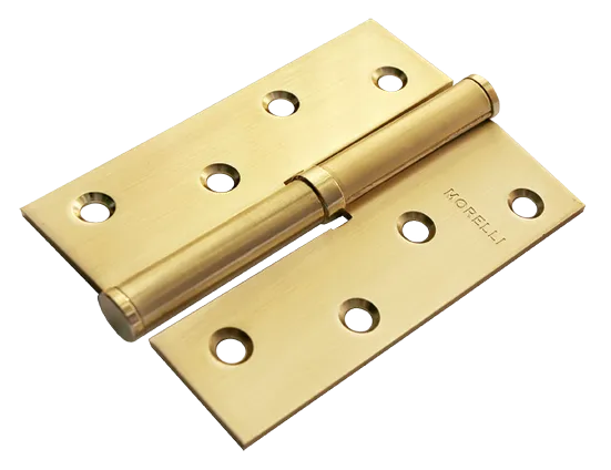 Петля разъемная карточная MSND 100X70X2.5 SG R с подшипником стальная правая, врезная, цвет матовое золото фото купить Балашиха