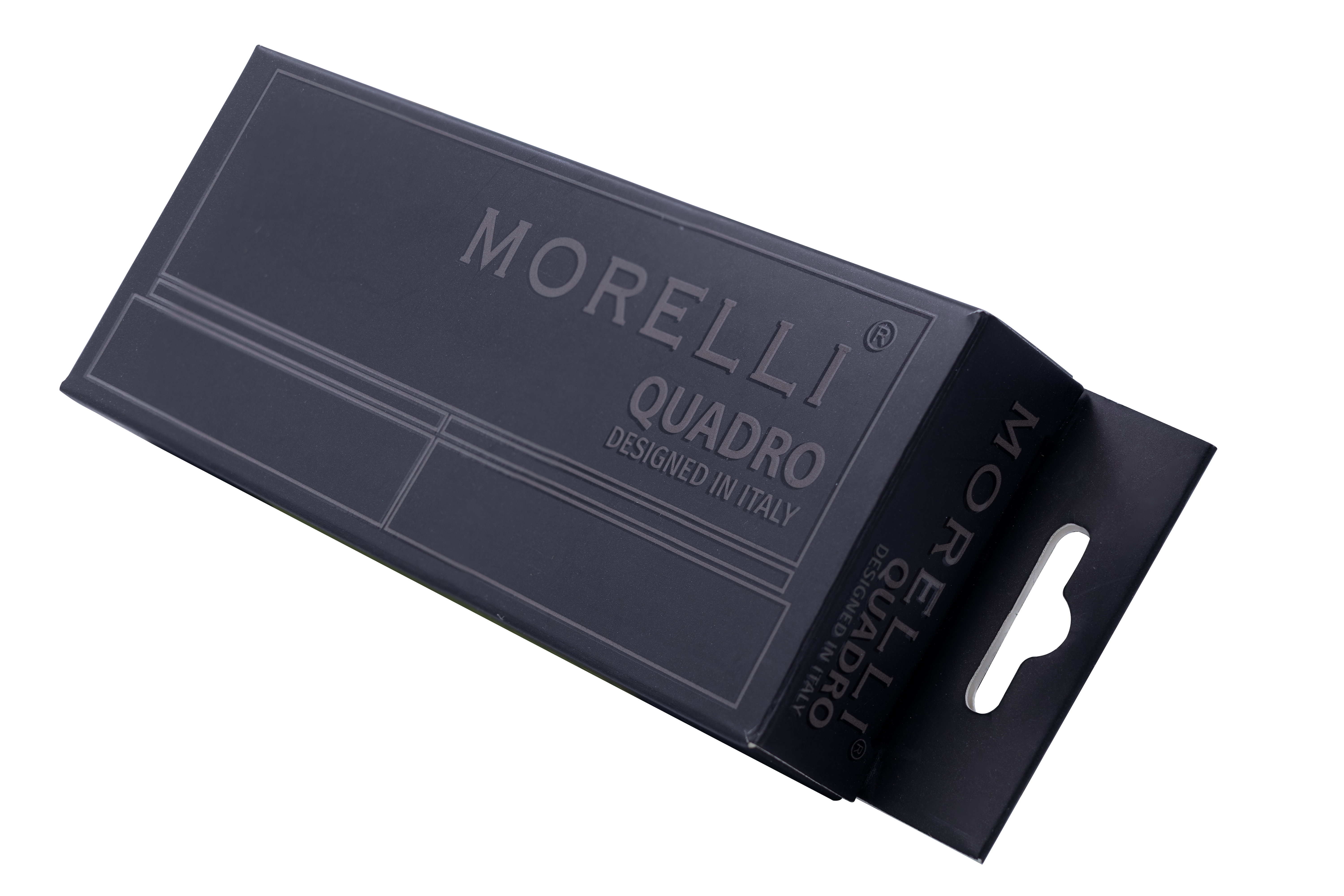 Петля алюминиевая QUADRO-2 BL без врезки на квадратной оси, цвет черный фото morelli Балашиха