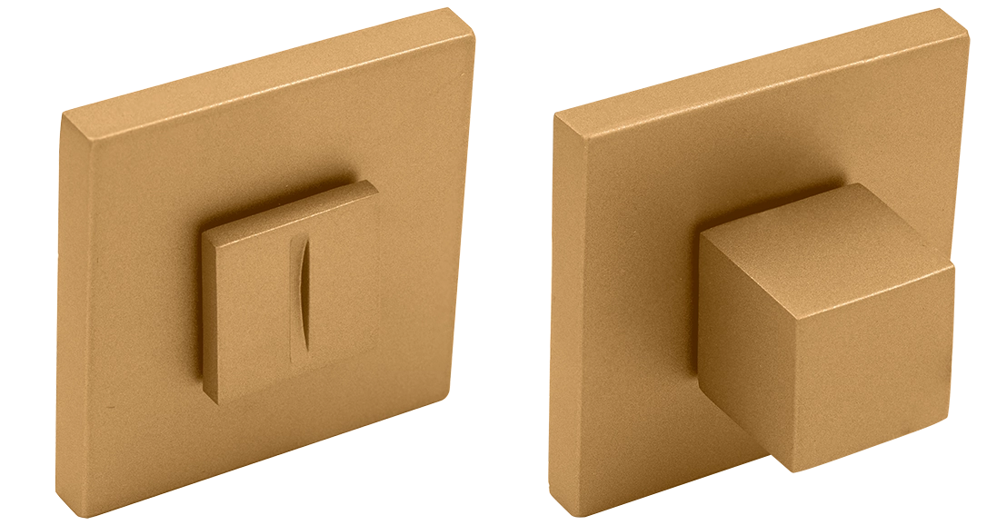 Завертка сантехническая MH-WC-S6 FTG на квадратной розетке 6мм цвет матовое итальянское золото фото купить Балашиха