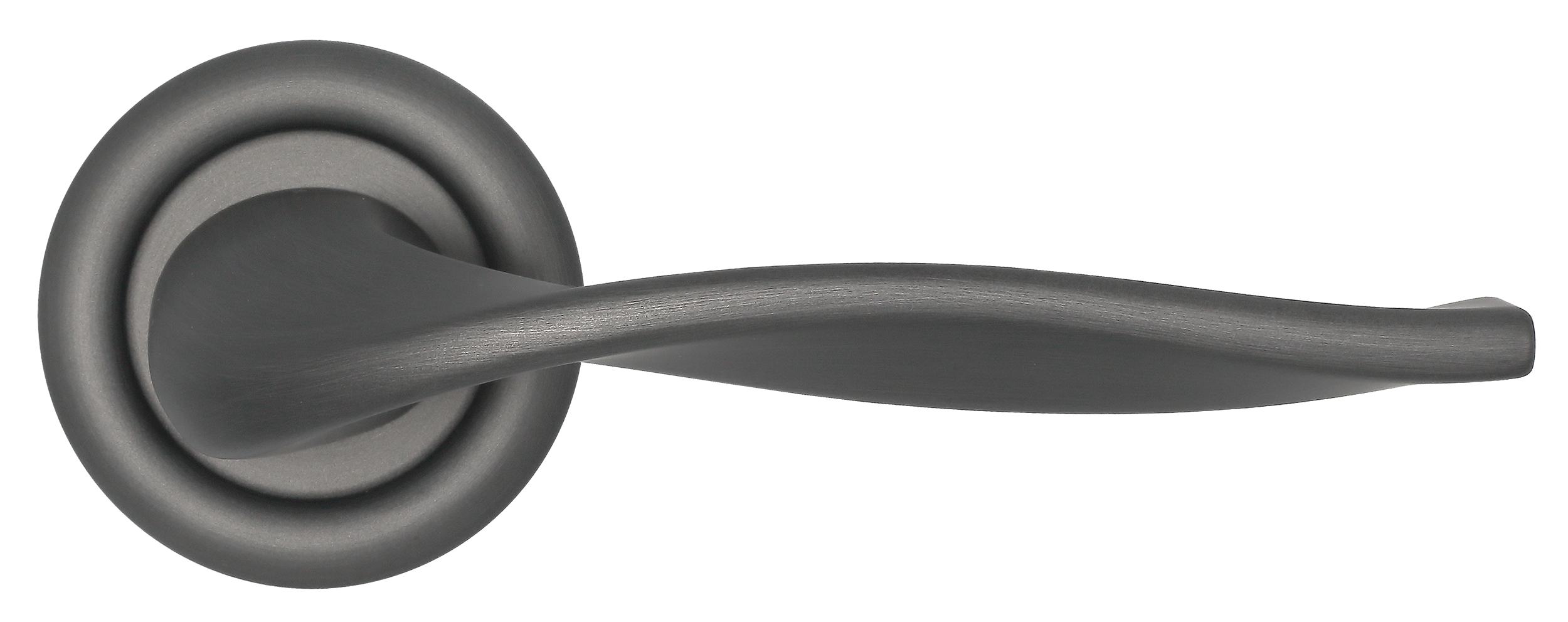 Ручка дверная SKYSCRAPER R7 SST на круглой розетке, цвет Летняя гроза/Summer Storm фото купить в Балашихе