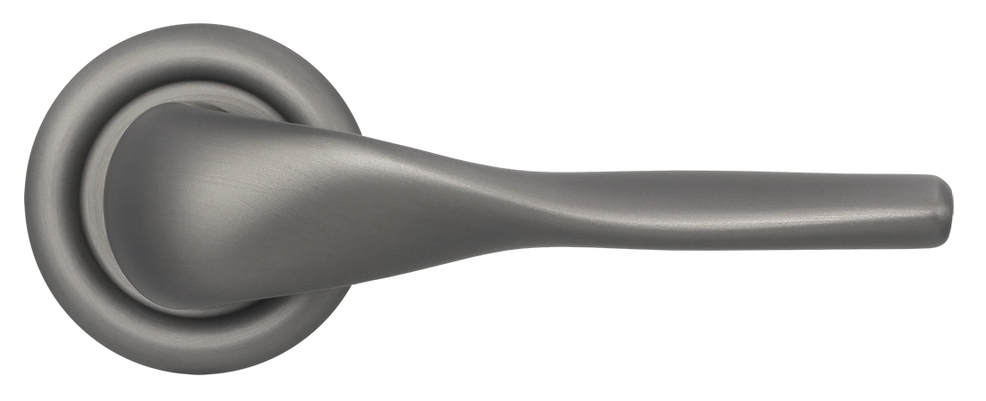 Ручка дверная LVB R7 WF на круглой розетке, цвет Зимняя стужа/Winter Frost фото купить в Балашихе