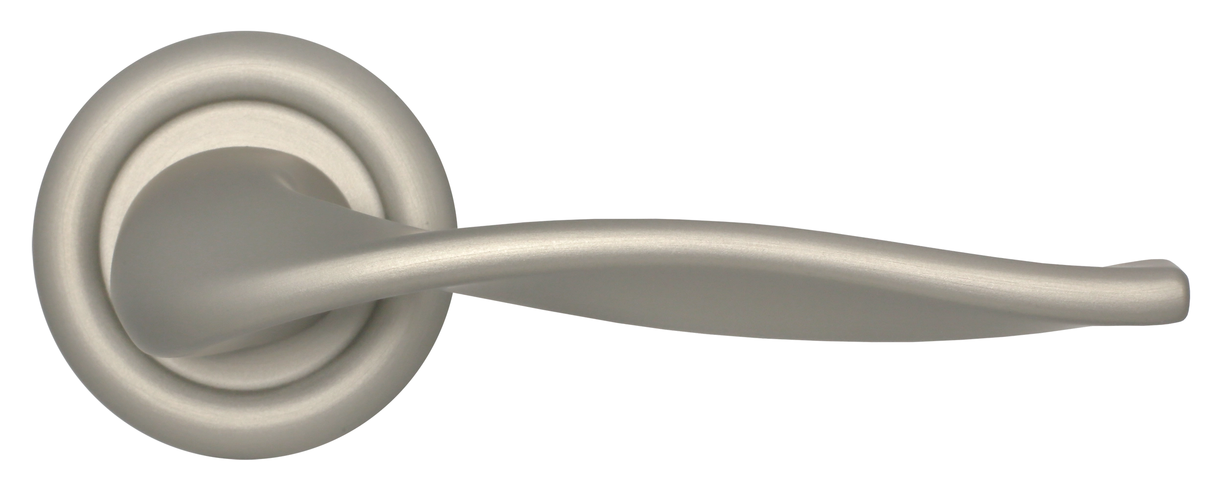 Ручка дверная SKYSCRAPER R7 SMI на круглой розетке, цвет Весенняя дымка/Spring Mist фото купить в Балашихе