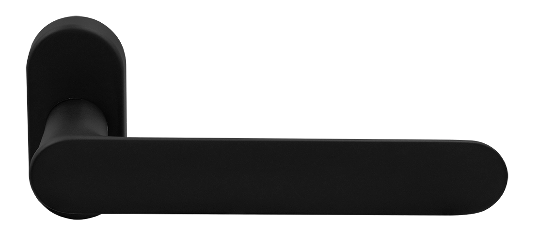 Ручка оконная LE BOAT W1 NERO-ST на прямоугольной розетке, цвет черный soft-touch, латунь фото morelli Балашиха