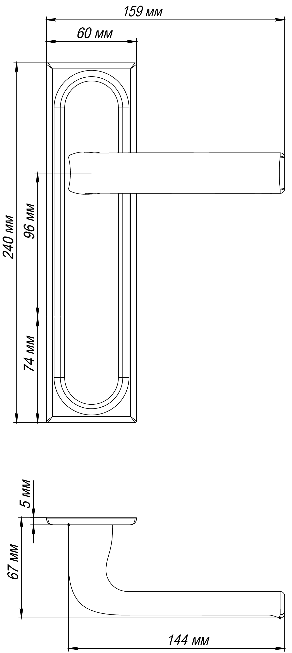 Ручка дверная THE BUS STATION PLS SMI на планке, цвет Весенняя дымка/Spring Mist фото фурнитура Балашиха